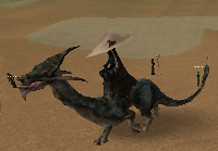 Dragonrider, when mounted on a wingless dragon, is known as a Ragerider